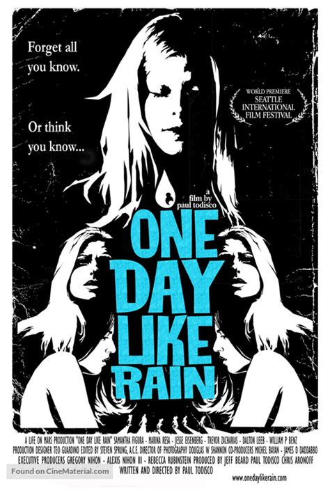 One Day Like Rain (2007) film online,Paul Todisco,Samantha Figura,Marina Resa,Jesse Eisenberg,Trevor Lee Georgeson